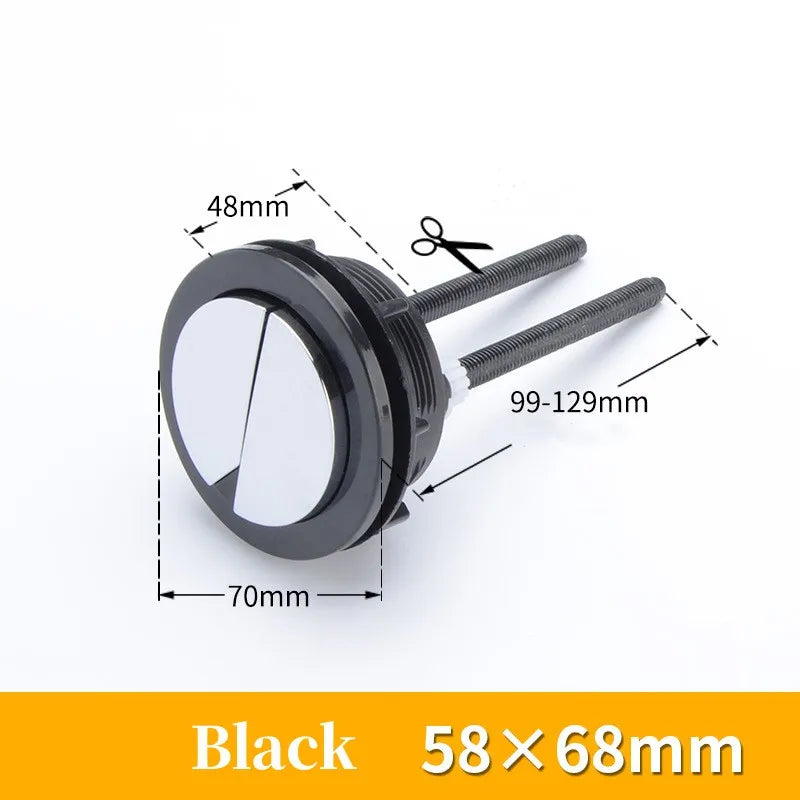 Universal Dual Flush Toilet Tank Button | 38/48/58mm Chrome