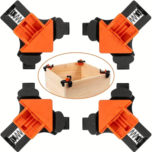 2pcs 90 Degree Corner Clamps For Woodworking, Fast Adjustable Quick Spring Loaded Woodworking Clamps,Cabinets,Photo Framing Peaceful Pleasures Health and Wellness 7 inches