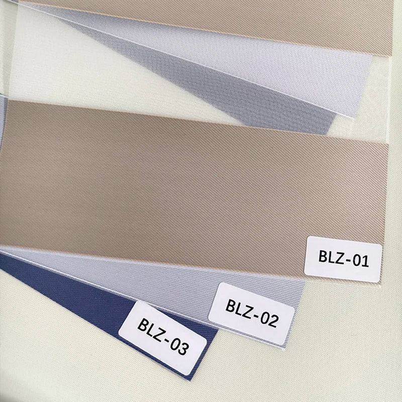 Custom Motorized Blackout Zebra Blinds | Day & Night Roller Shades