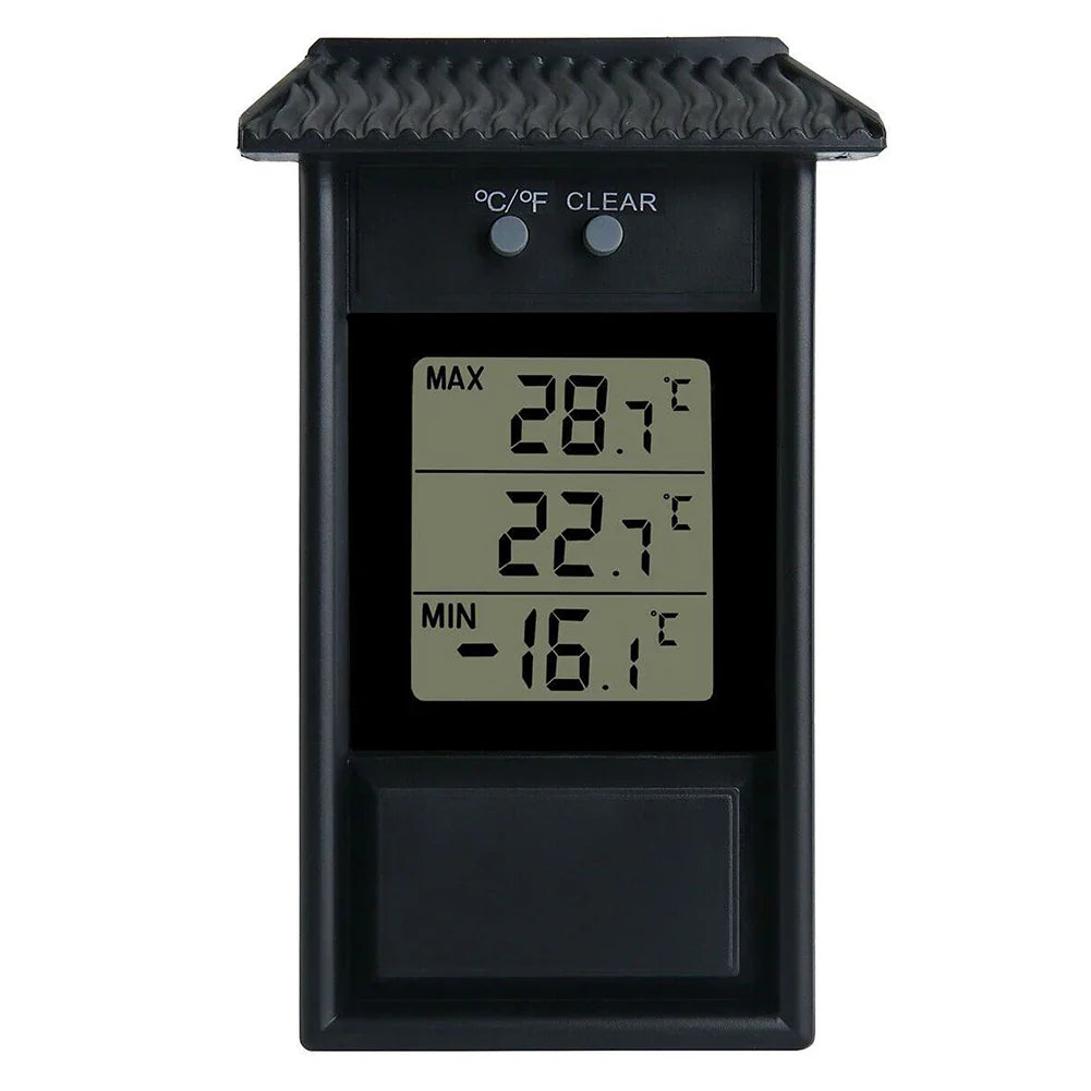 Digital Max Min Thermometer – Indoor Outdoor Greenhouse Wall Mount