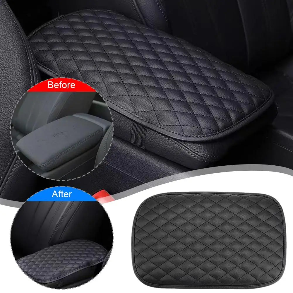 Universal Leather Armrest Box For Cars Memory Foam Armrest Pad For Vehicles Waterproof Protective Pad Automotive Interior Trim Peaceful Pleasures Health and Wellness