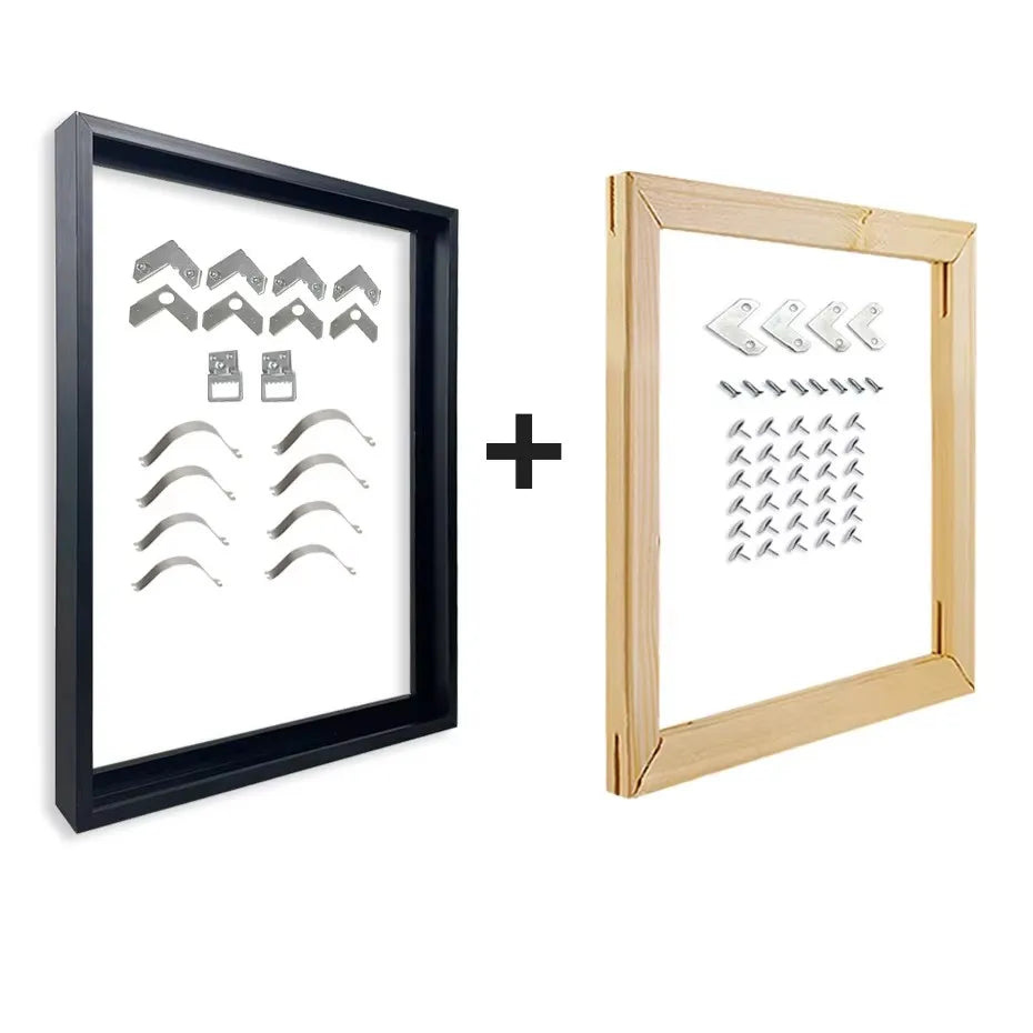 Canvas Metal Painting Frame Wall Art Modern Wall Art Decoration Combination of Aluminum alloy And Wooden Inner Frame Peaceful Pleasures Health and Wellness 70x140cm Silver