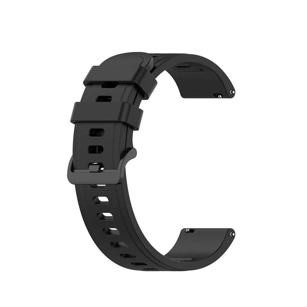 20mm 22mm Silicone Watch Strap for Amazfit Garmin Samsung Peaceful Pleasures Health and Wellness black 42MM