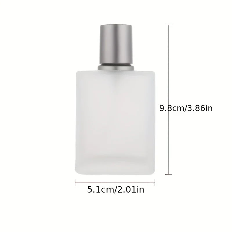 Screw Sandblasted Glass Perfume Bottle Liquid Spray Empty Dispenser
