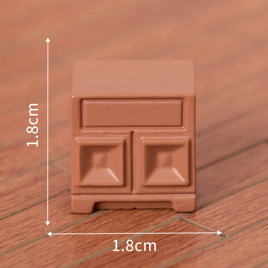 1PCS Dollhouse Miniature Furniture Mini Furnishing Bed Sofa Chair Scene Model Micro Landscape Fairy Garden Ornament Kids Gifts Peaceful Pleasures Health and Wellness 2