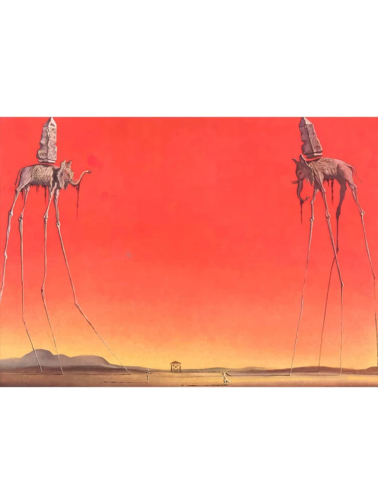 Salvador Dali Surrealism Masterpiece Posters Canvas Painting Abstract Aesthetic Wall Art For Corridor Office Room Home Decor Peaceful Pleasures Health and Wellness 5 20x30cm Unframed