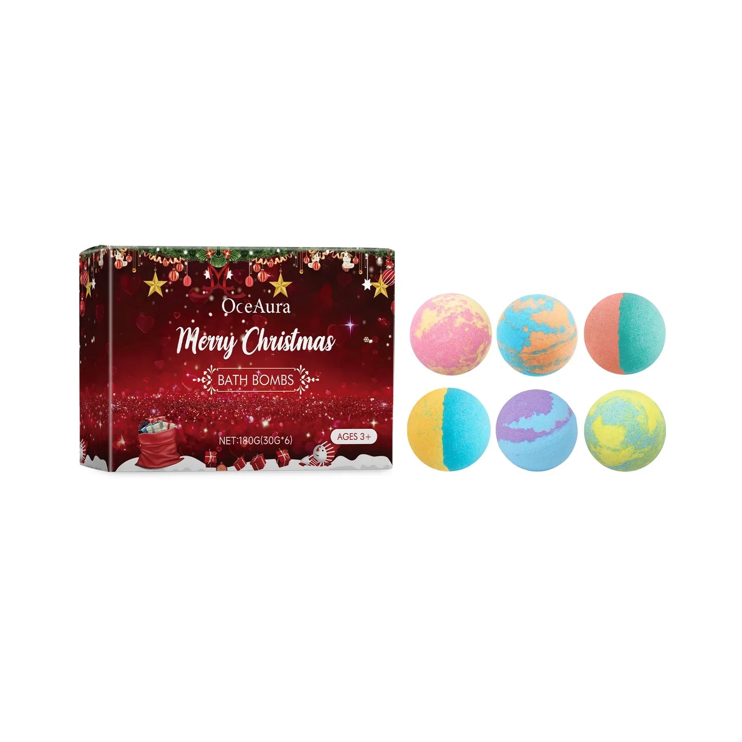 Rose & Dragon Fruit Bath Bombs – Aromatherapy Spa Gift Set