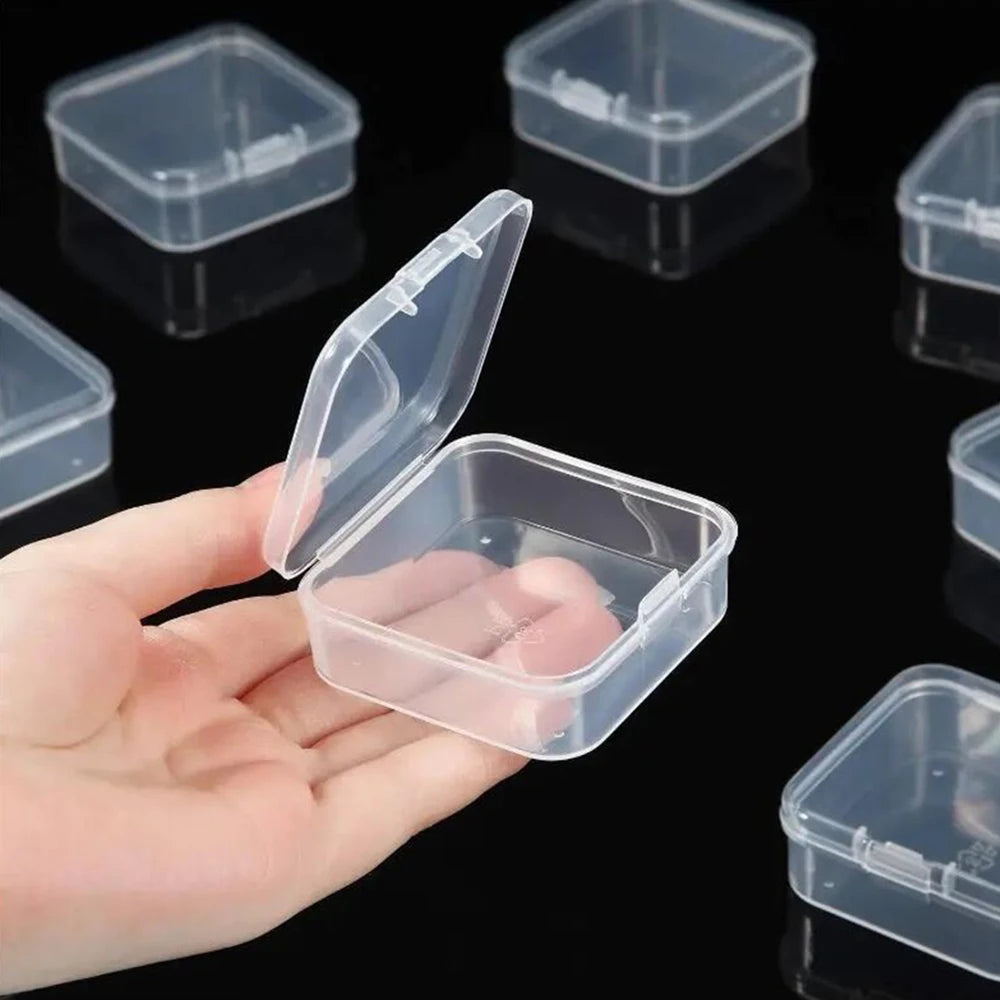 Organizer Box Small Beads Organizers and Storage Plastic Cases Mini Clear Storage Containers Boxes with Hinged Lid and Rectangl Peaceful Pleasures Health and Wellness