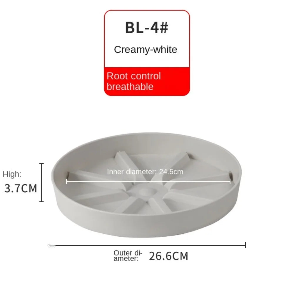 Breathable Plastic Plant Pot Tray | Anti-Root Rot Flower Stand