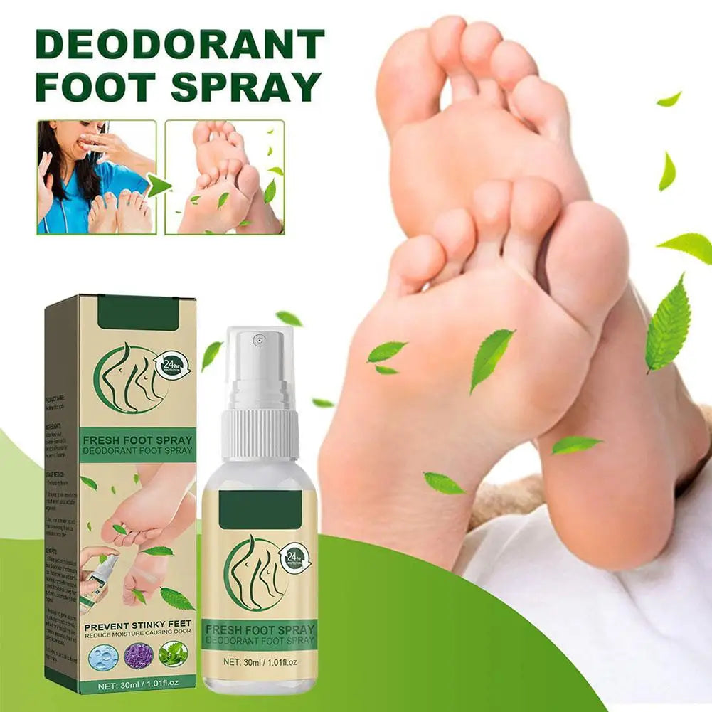 Fresh Foot & Shoe Deodorant Spray – Natural Odor Control 30ml Foot Deodorant Spray Peaceful Pleasures Health and Wellness