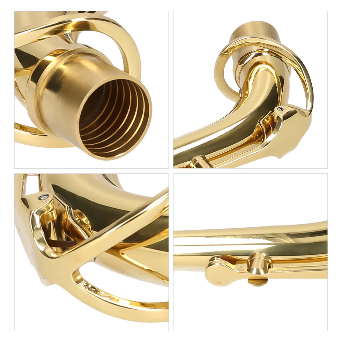 Alto Saxophone Neck | Brass Gold-Plated Replacement by ammoon