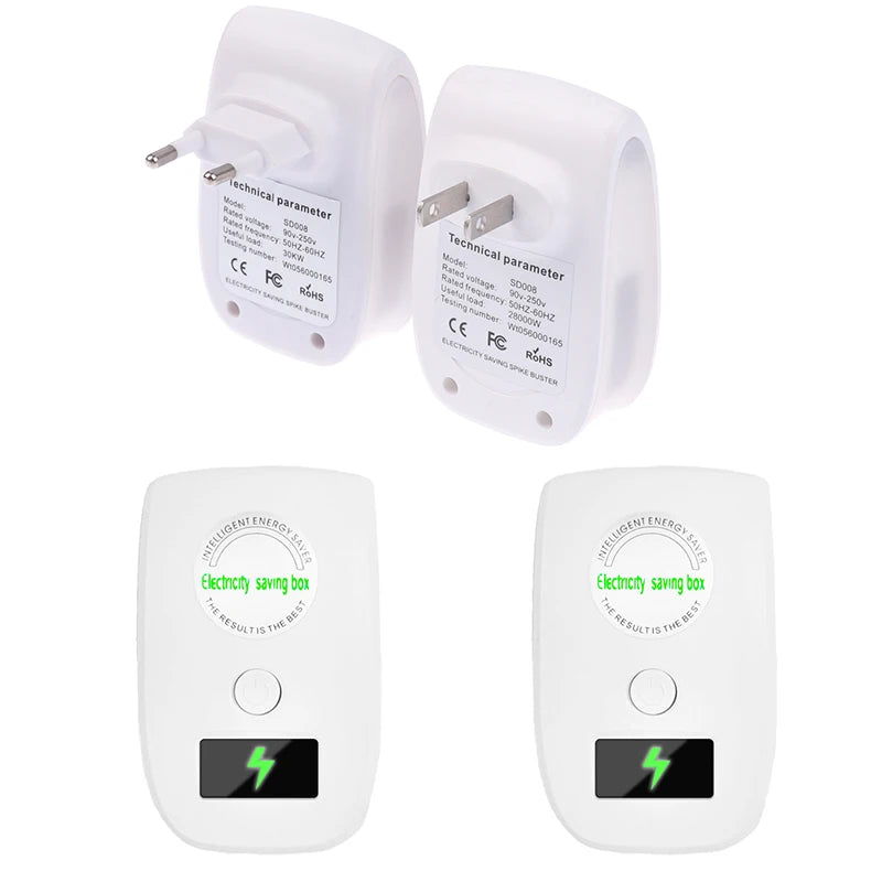 1PC Electric Saver Electricity Saving Device Upgraded Power Saver Household Energy Saver Box Power Economizer Peaceful Pleasures Health and Wellness