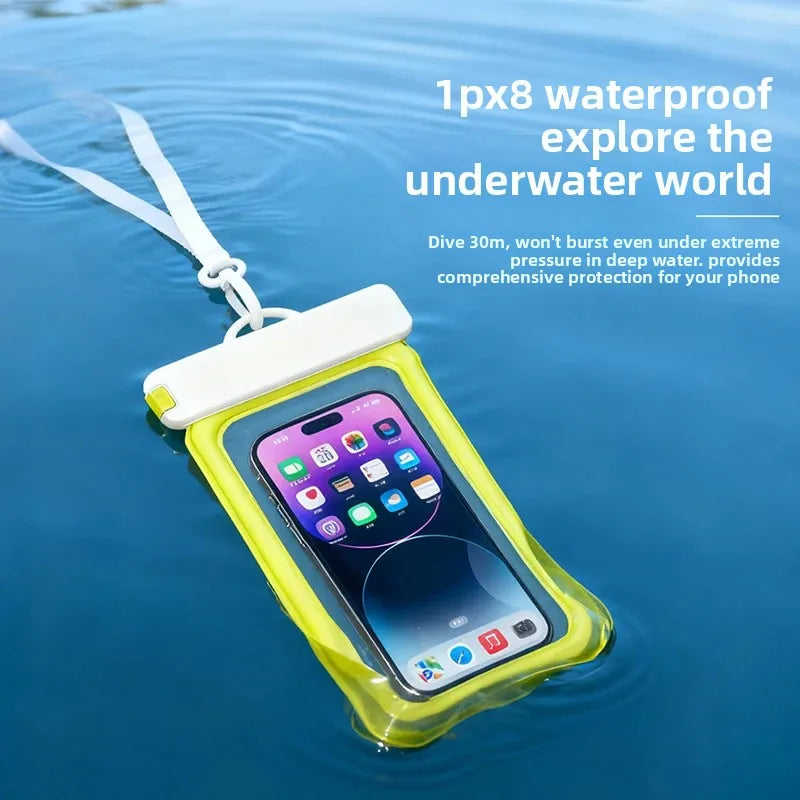 phone waterproof case phone armbands and pouches diving phone case swimming bag phone IPX8 waterproof bag under water floating Peaceful Pleasures Health and Wellness