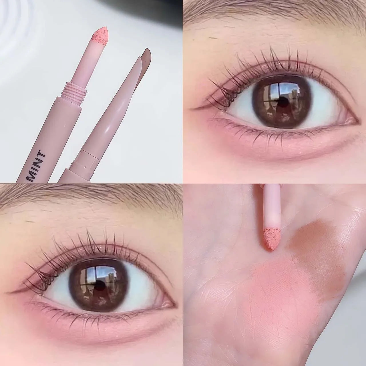 Double-Ended Lying Silkworm Pen – Waterproof Glitter Eyeliner