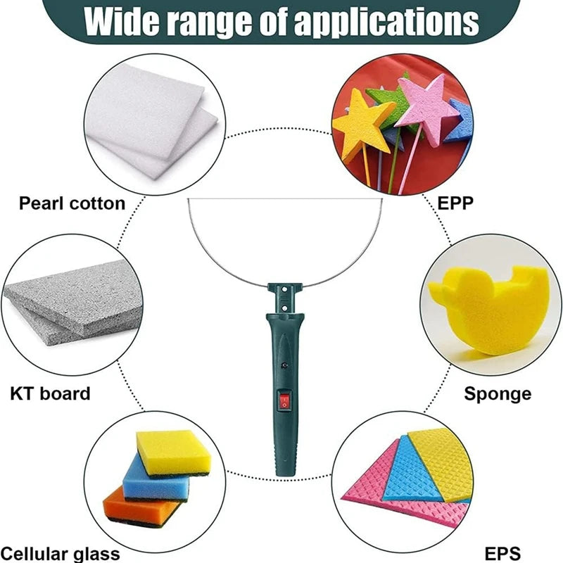 Y51A-Hot Wire Foam Cutter Kit With Temperature Controller,100-240V/24W Electric Cutting For Art Craft EVA Foam Carving Peaceful Pleasures Health and Wellness