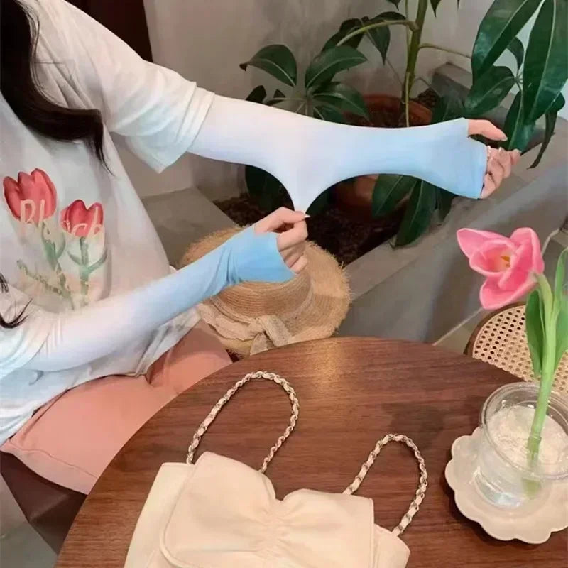 Gradient Sunscreen and Colorful Ice Silk Sleeves Peaceful Pleasures Health and Wellness