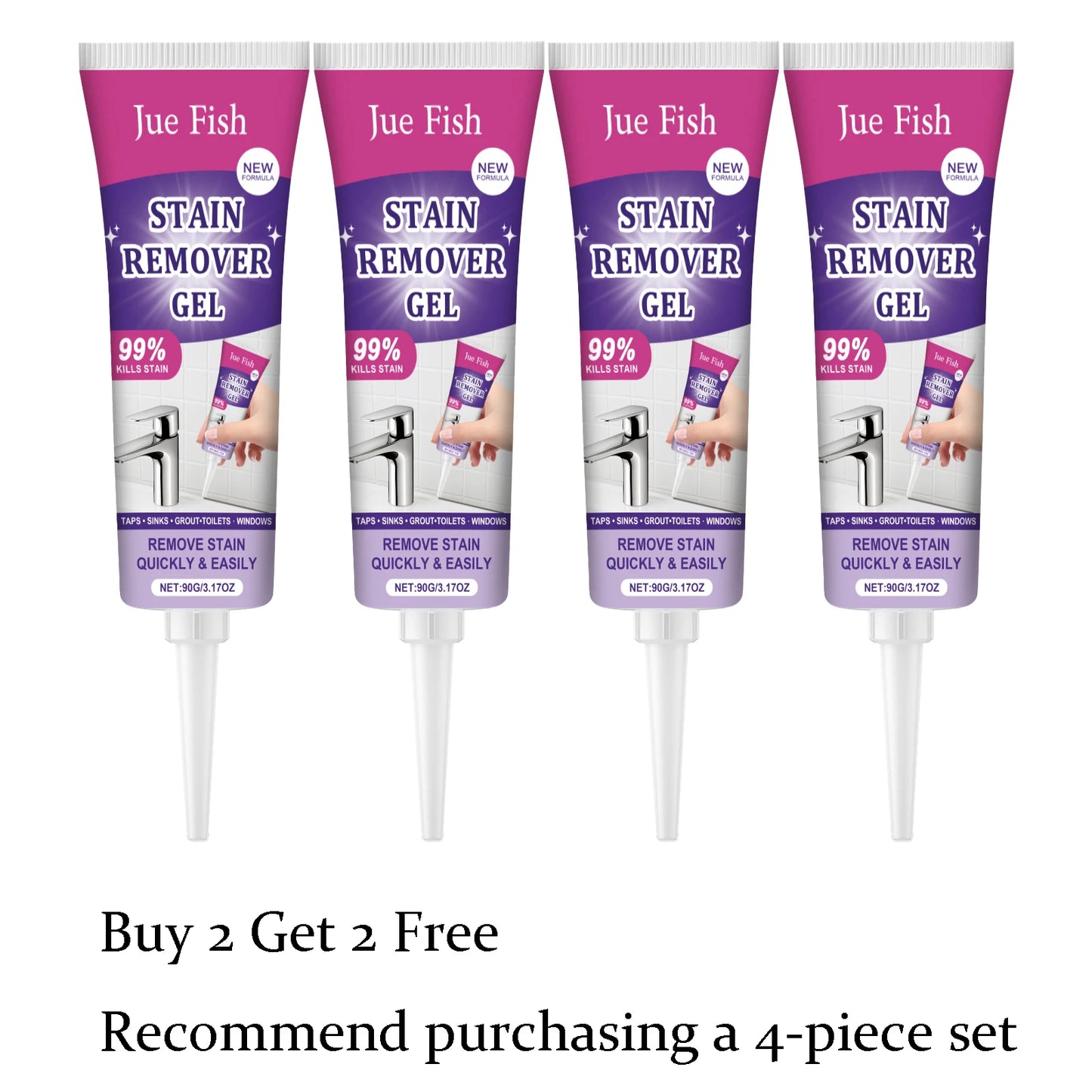 Jue-Fish Multi-Surface Cleaning Gel | Mildew & Stain Remover