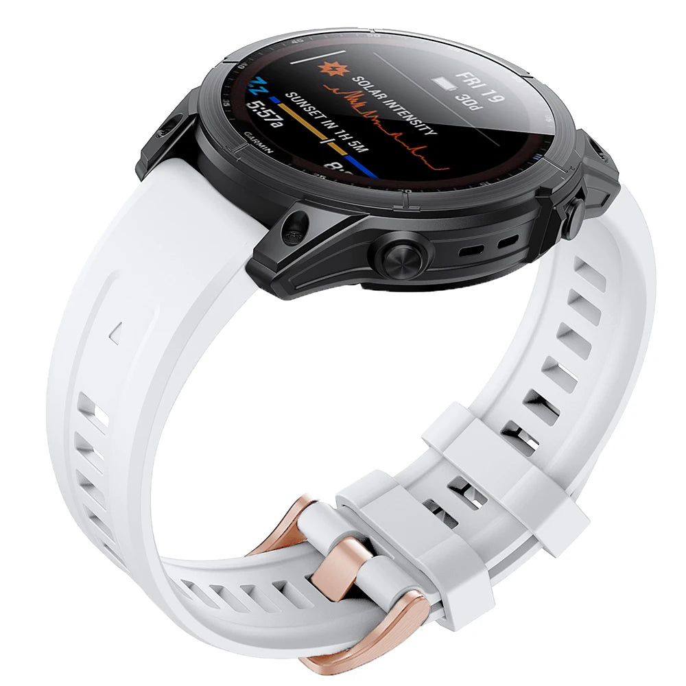 20mm Silicone QuickFit Band for Garmin Fenix 7S 6S 5S Pro Peaceful Pleasures Health and Wellness