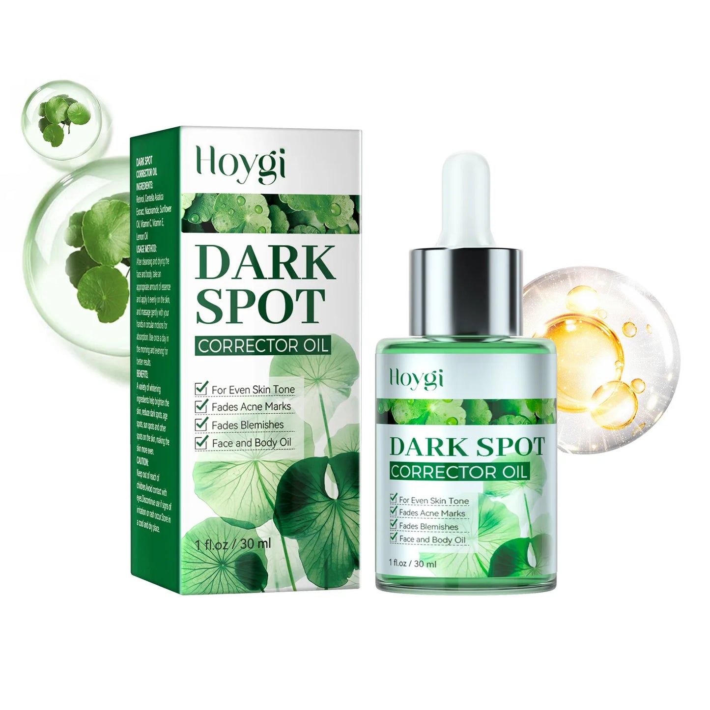 Dark Spot Corrector Fade Melasma Chloasma Melanin Correcting Remove Pigmentation Hydrating Moisturizing Whitening Freckle Serum Peaceful Pleasures Health and Wellness 30ml Boxed