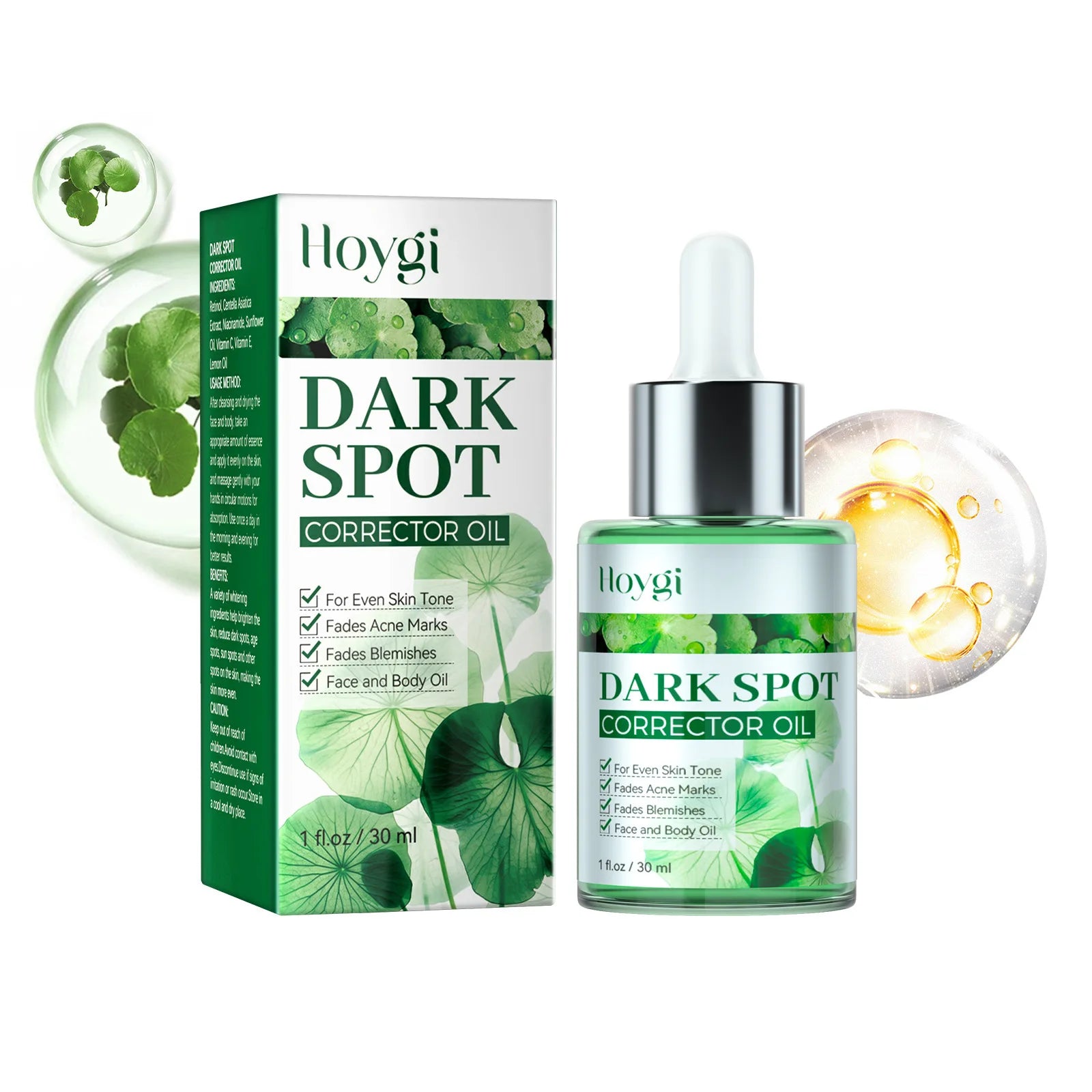 Dark Spot Corrector Fade Melasma Chloasma Melanin Correcting Remove Pigmentation Hydrating Moisturizing Whitening Freckle Serum Peaceful Pleasures Health and Wellness 30ml Boxed