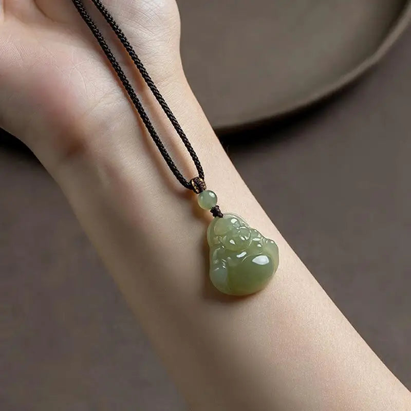 Lucky Maitreya Buddha Pendant Necklace – Women's Jewelry