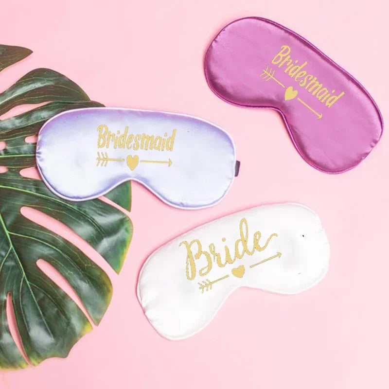 Team Bride Tribe Sleep Mask | Bachelorette Bridesmaid Gift Bridal Party Favor Peaceful Pleasures Health and Wellness