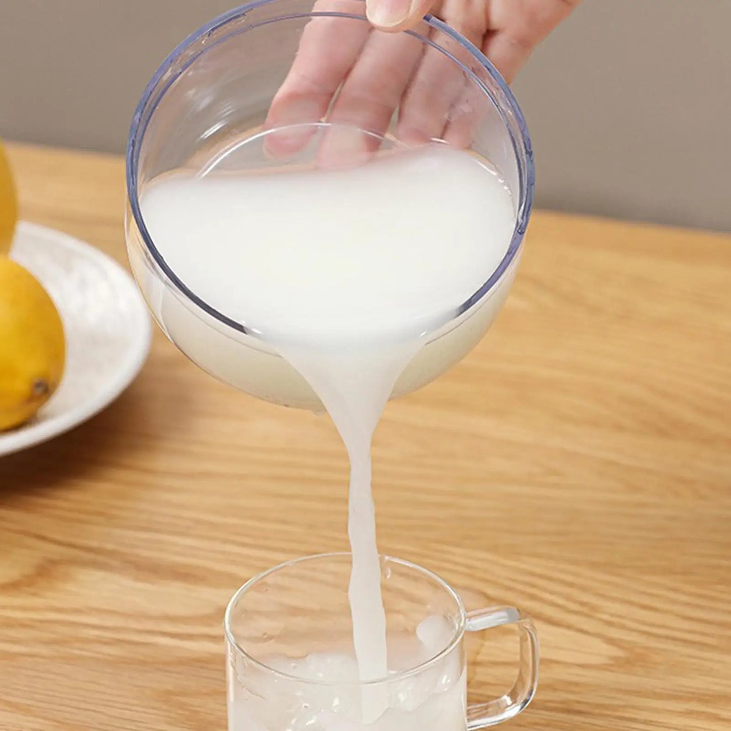 Yogurt Strainer Spring Pressure Filtration | Milk & Cream Filter Yogurt Strainer Peaceful Pleasures Health and Wellness