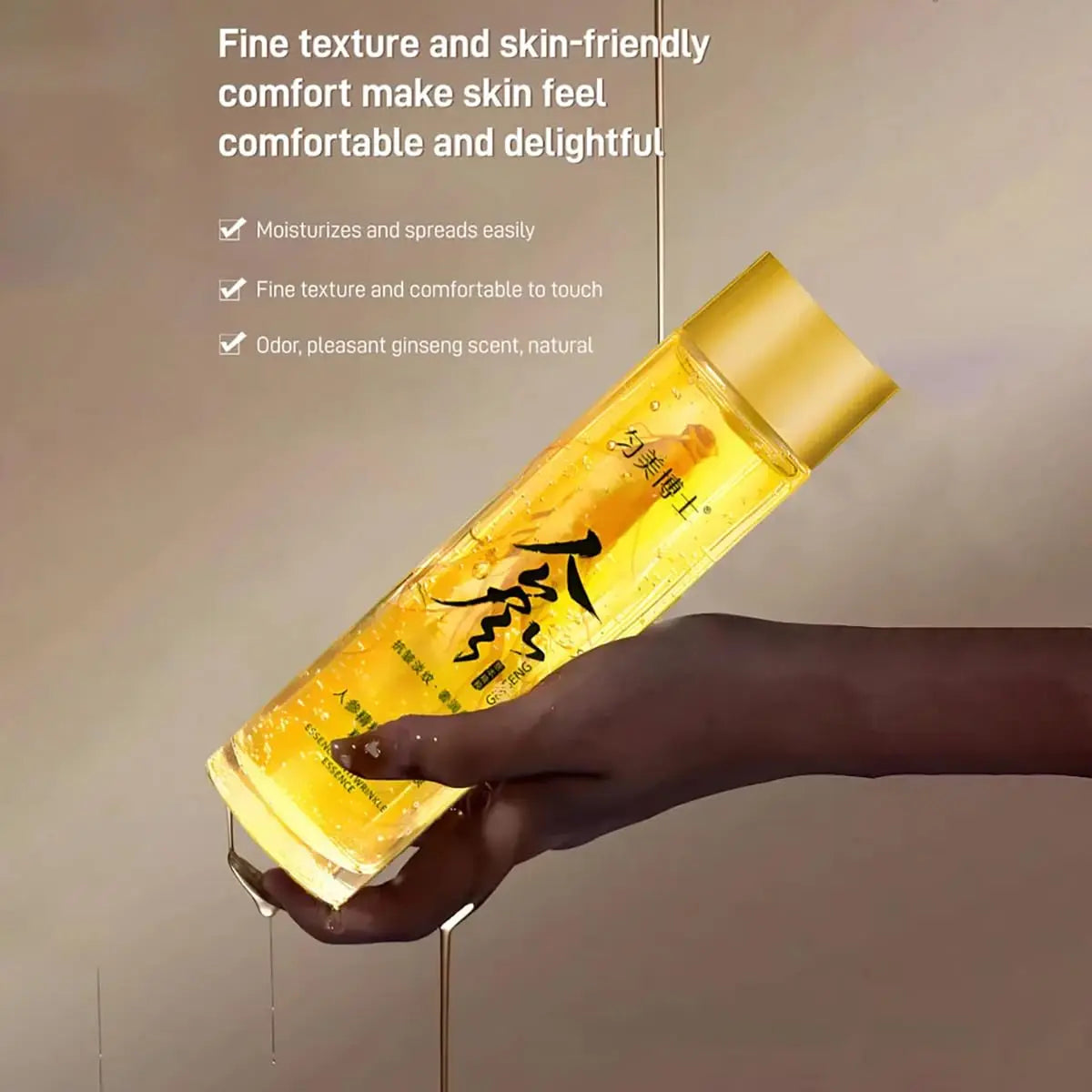 Korean Red Ginseng Extract Liquid, Anti-Wrinkle Serum Oil for Anti Aging, Moisturizer, Fighting Collagen Loss, Improves Sagging Peaceful Pleasures Health and Wellness