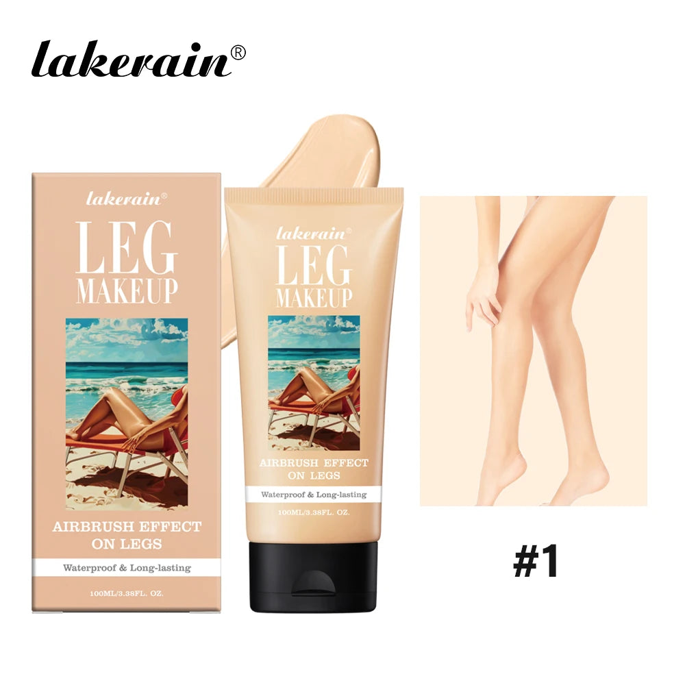 100ml Leg Makeup Long-lasting Waterproof And Anti-Transfer Concealer Even Skin Tone Wheat Tan Brown Liquid Foundation Peaceful Pleasures Health and Wellness 100ml NO.1