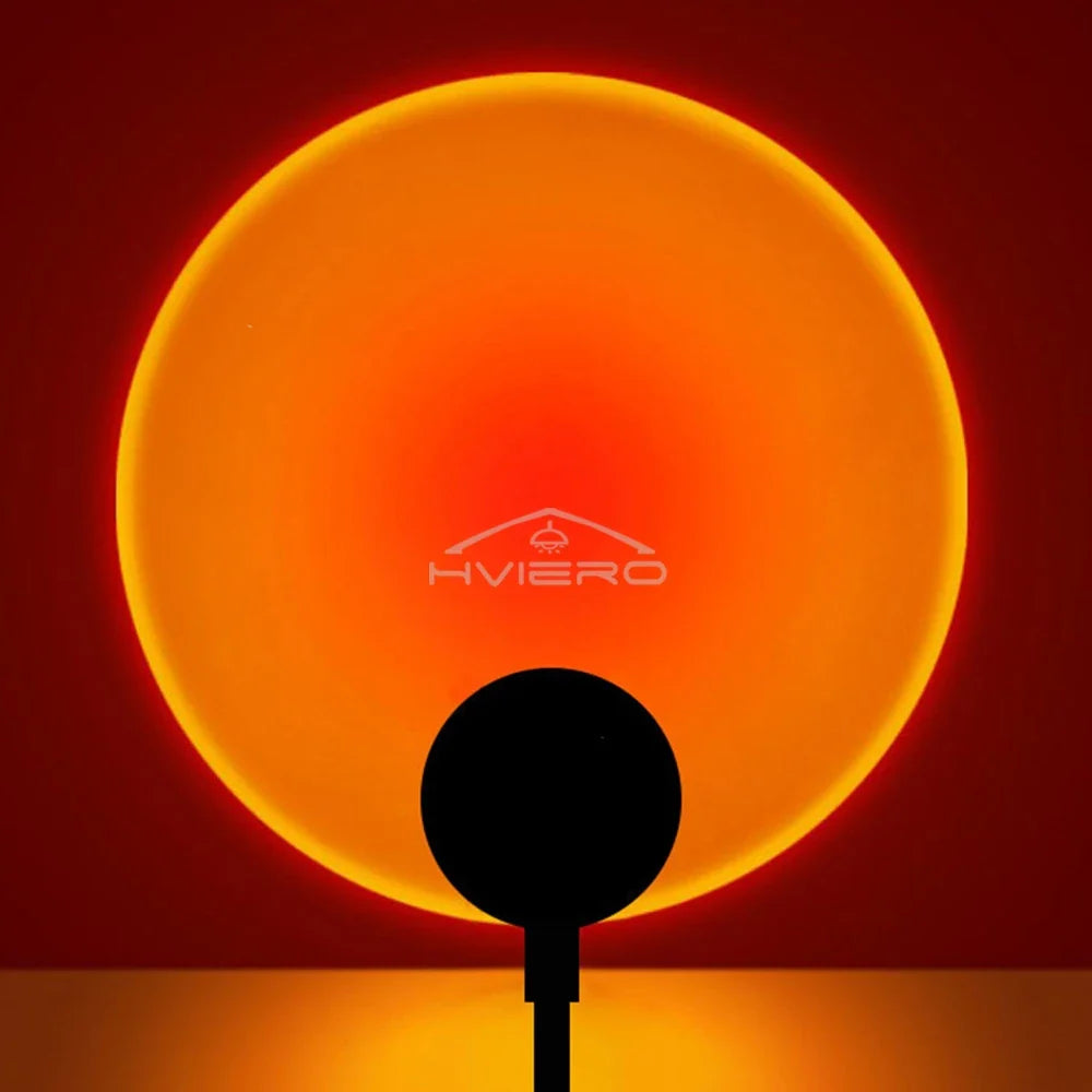 LED Sunset Lamp USB Projector – Mood Night Light for Bedroom