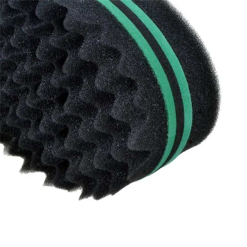 Oval Double-Sided Magic Twist Sponge Brush | Afro Coils