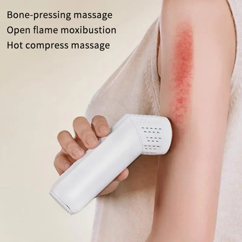 Multi Functional Household Portable Warm Moxibustion Equipment Handheld Scraping Massage Beauty Device Stone Moxibustion Sticks Peaceful Pleasures Health and Wellness