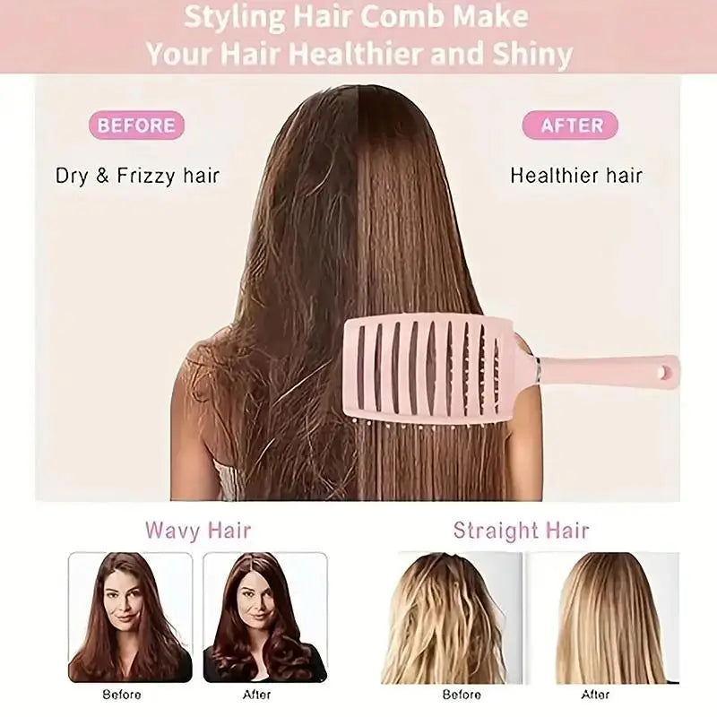 Anti-Static Air Cushion Detangling Brush | Curly Hair & Wigs