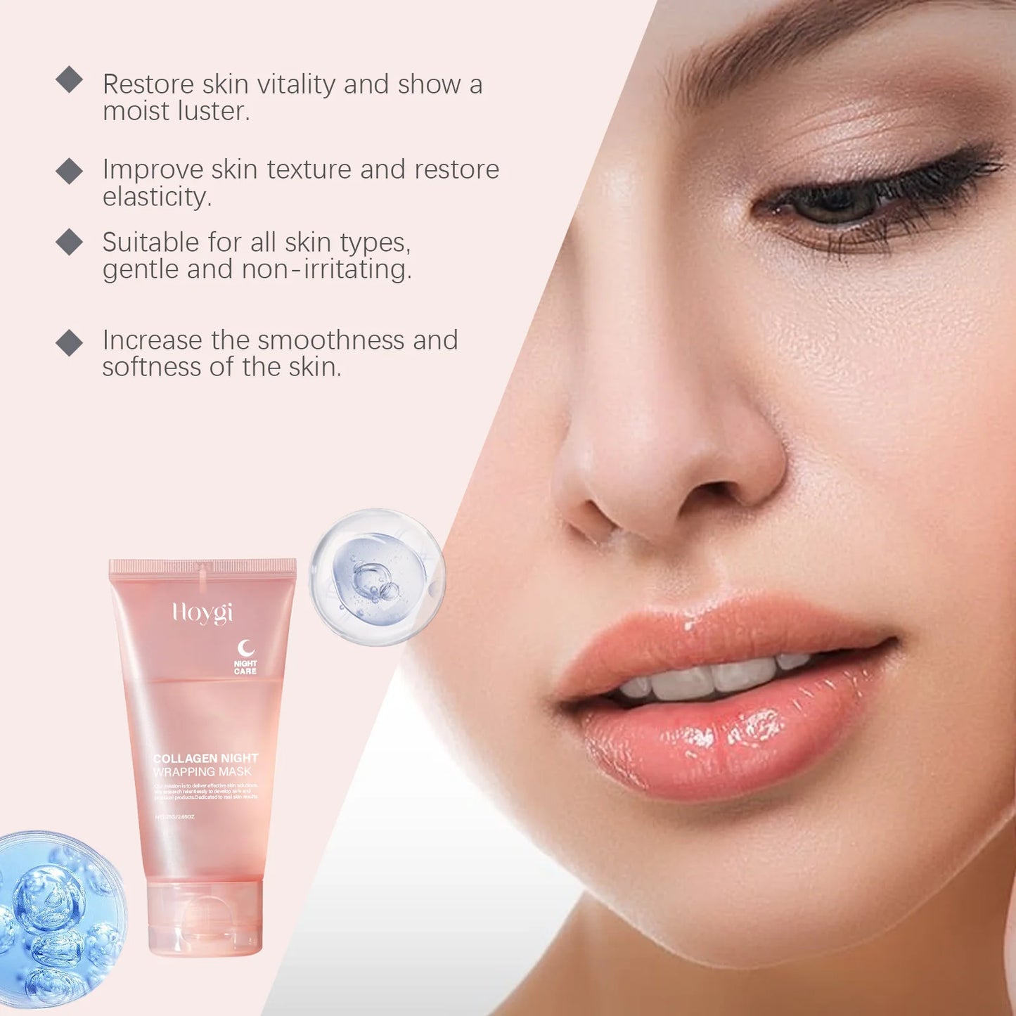 Collagen Peel-Off Night Mask – Firming, Hydrating & Brightening