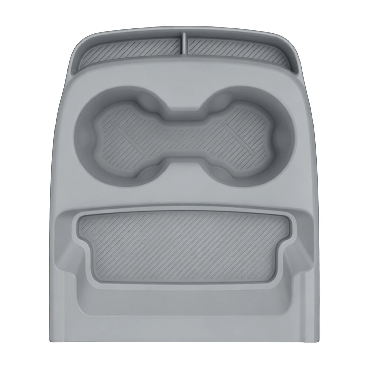 For Tesla Model Y Standard 2025 Center Console Silicone Cup Holder Kit Anti-Scratch Storage Box Car Interior Accessories Peaceful Pleasures Health and Wellness Grey
