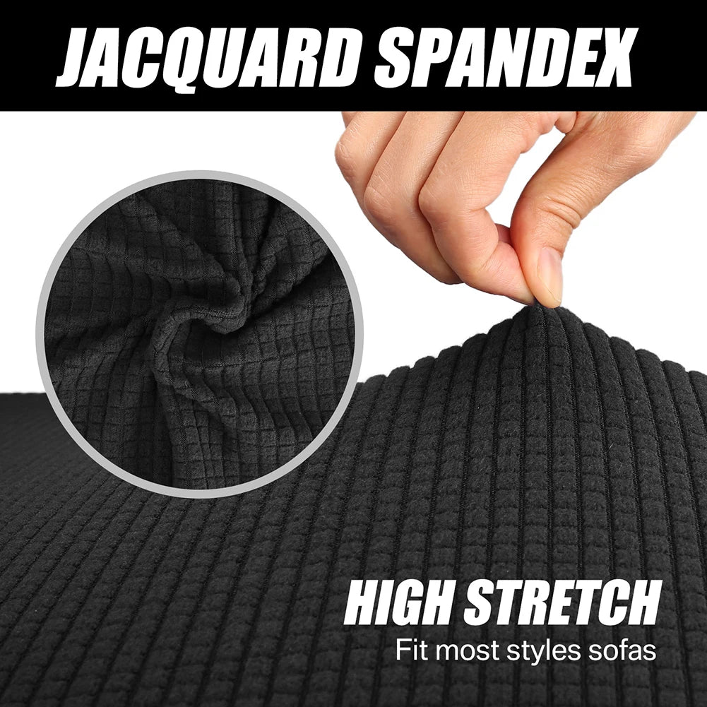 Adjustable Elastic Sofa Cover Armchair Protector Corner L Shape Stretch Slipcovers Couch Cover 1/2/3/4/5 Seater For Living Room Peaceful Pleasures Health and Wellness