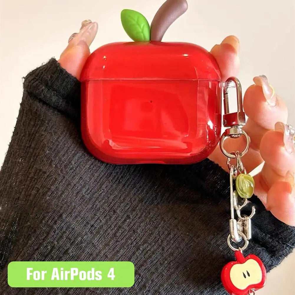Apple Shape Clear AirPods Pro 2 & AirPods 4 Case | Shockproof