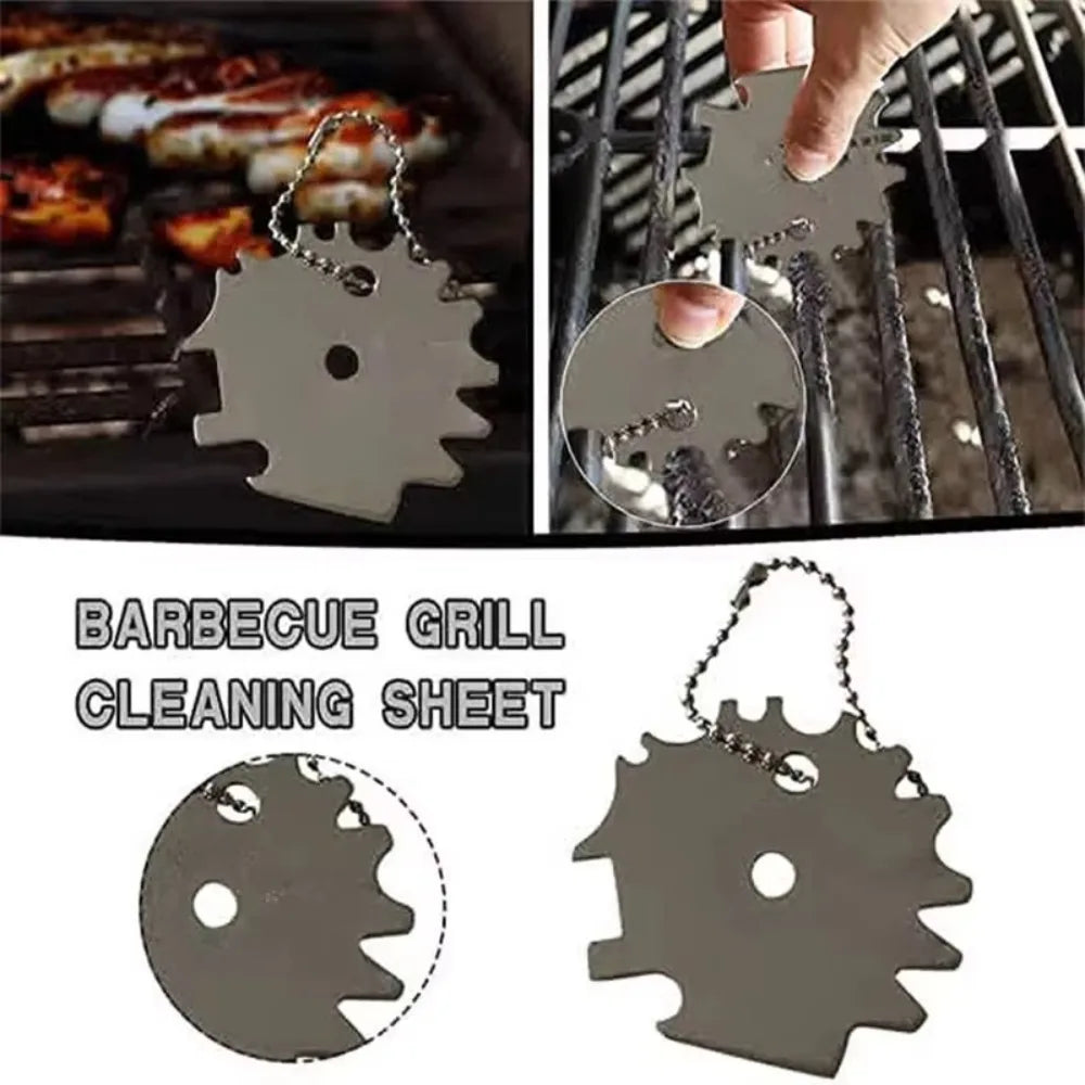 Stainless Steel BBQ Grill Scraper & Cleaner Tool | Portable