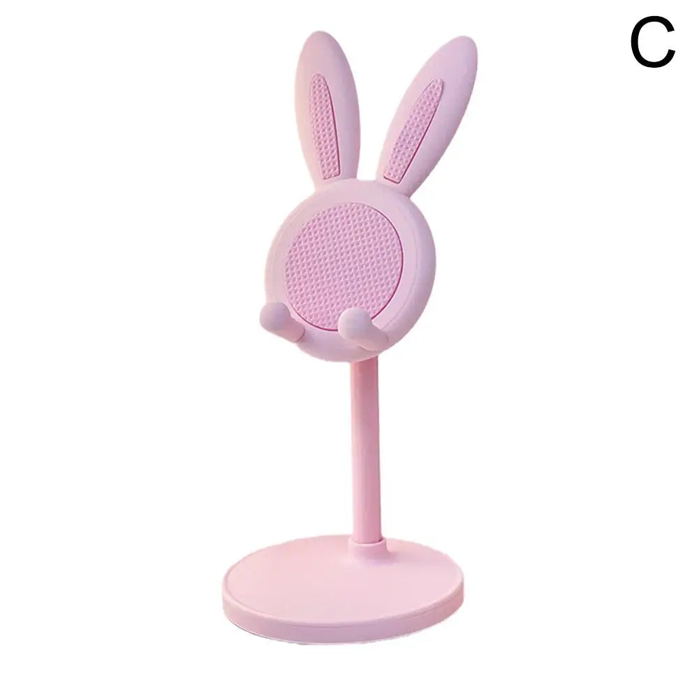 Cute Bunny Phone Stand | Adjustable Desktop Tablet Holder