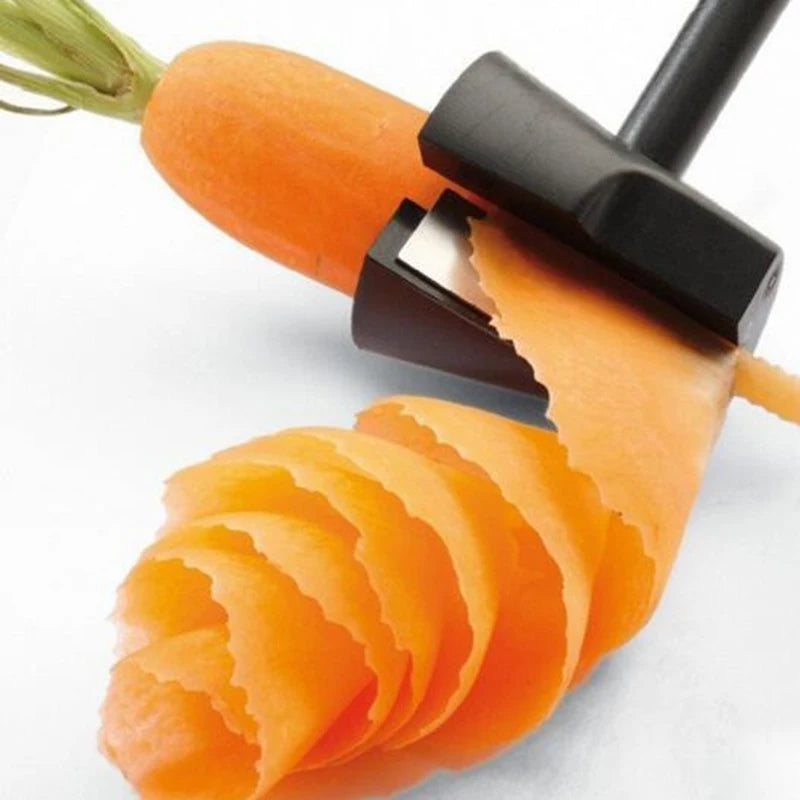 Vegetable Fruit Cutter Household Spiral Funnel Flower Shredder Peeler Artifact Portable Fast Carrot Cutter Slicer Spiral Cutter Peaceful Pleasures Health and Wellness