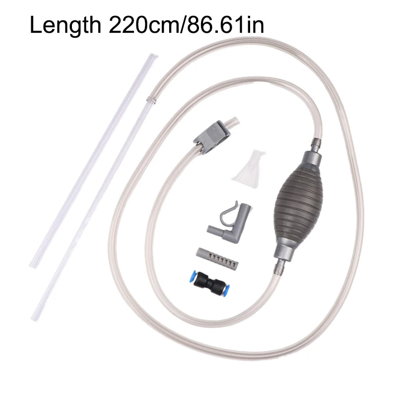 Aquarium Gravel Vacuum Siphon Pump & Water Changer Kit Aquarium Siphon Cleaner Peaceful Pleasures Health and Wellness A2 220CM