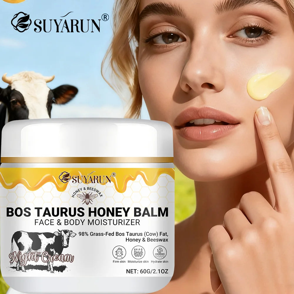 SUYARUN Ultra-Nourishing Tallow Face & Body Cream with Honey&Vitamin C – Moisturizing Skincare for Dry Skin, Natural Anti-Aging. Peaceful Pleasures Health and Wellness