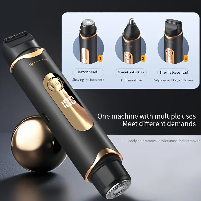 3-in-1 Men's Electric Body & Groin Trimmer | Rechargeable
