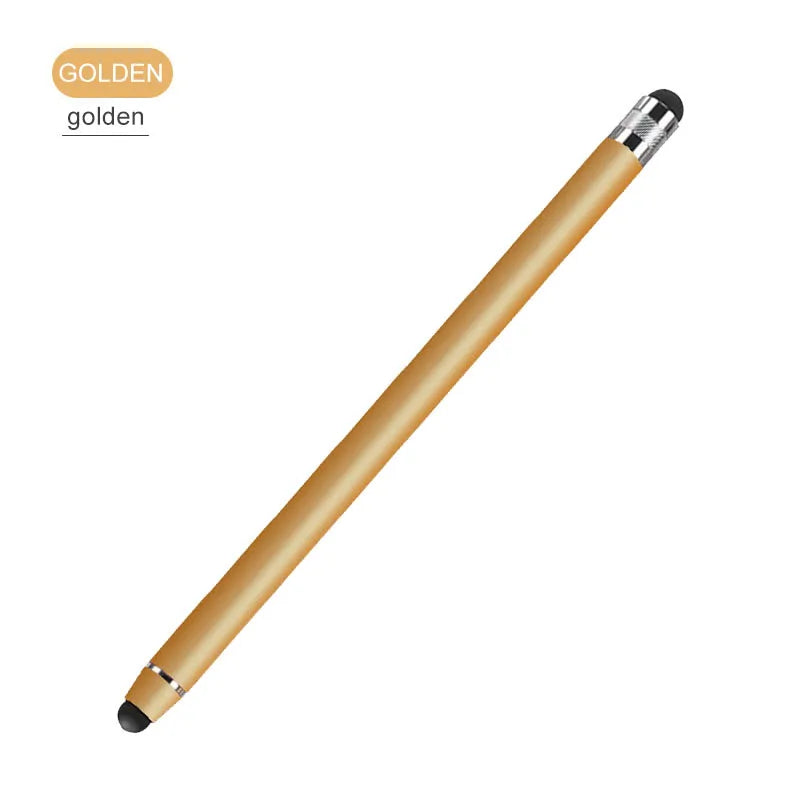 2-in-1 Stylus Pen Touch Pencil For Cell Phone Accessories For iphone Electrostatic Touch Pen For Phone Touch Screen Stylus Pens Peaceful Pleasures Health and Wellness Golden