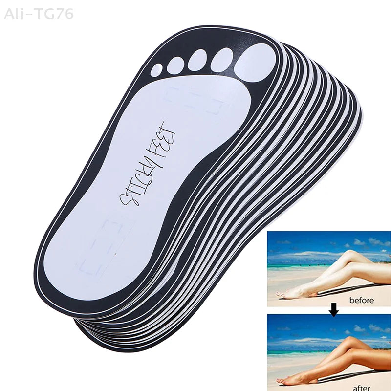 20 Pcs Disposable Spray Tan Foot Pads – Sticky Feet Protectors