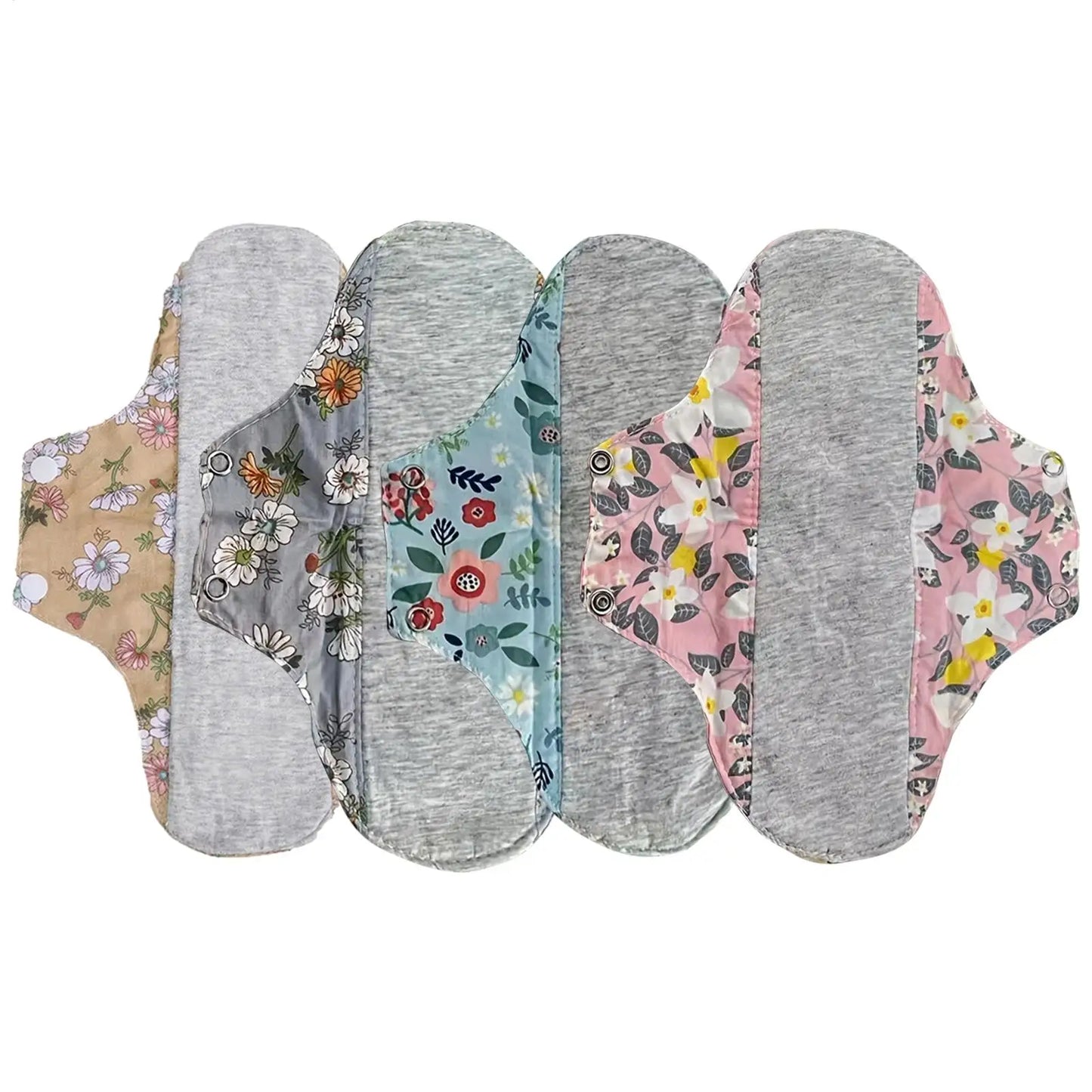Reusable Cloth Menstrual Pads 4-Pack | Washable & Breathable