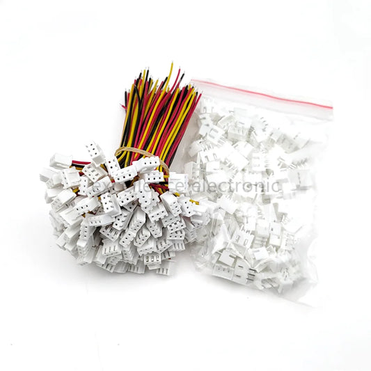 100 SETS JST XH 2.5 3 Pin Battery Connector Plug Female & Male with 100MM Wire Peaceful Pleasures Health and Wellness Default Title