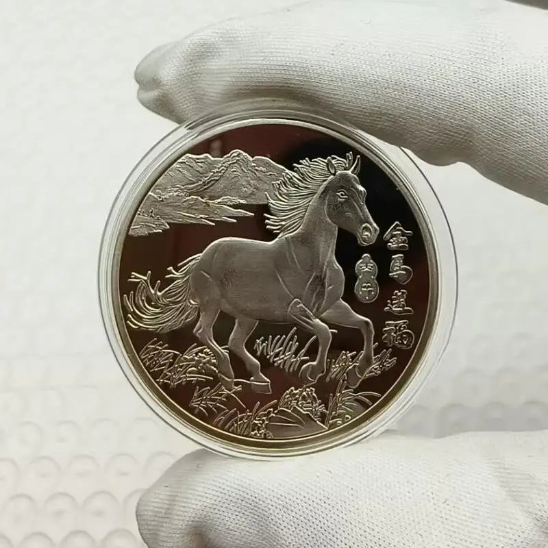 2026 Chinese New Year Horse Lucky Coin | 40mm Metal Collectible