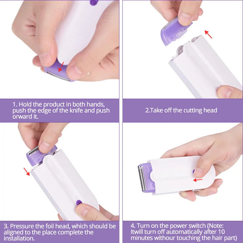 Premium Painless Laser System Epilator for Women Body Hair Removal with Blue Light Sensor Made of Plastic Peaceful Pleasures Health and Wellness