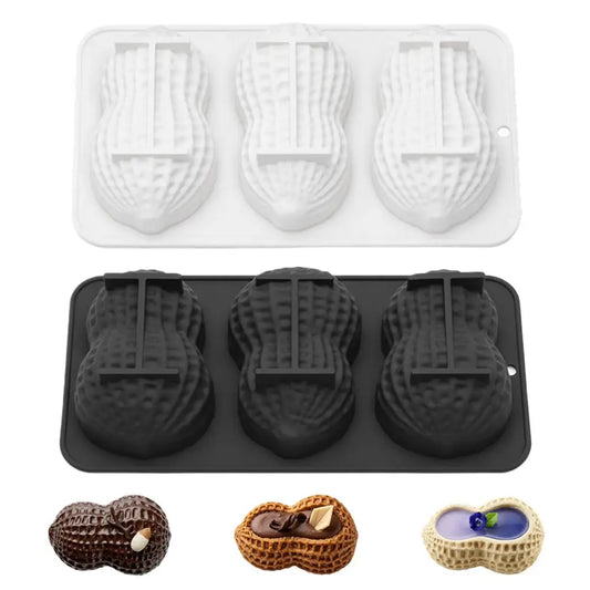 New One-Piece Peanut Shape Bread Cake Silicone Mold Temperature-resistant Healthy High Quality Cake Mold Kitchen Baking Tools Peaceful Pleasures Health and Wellness